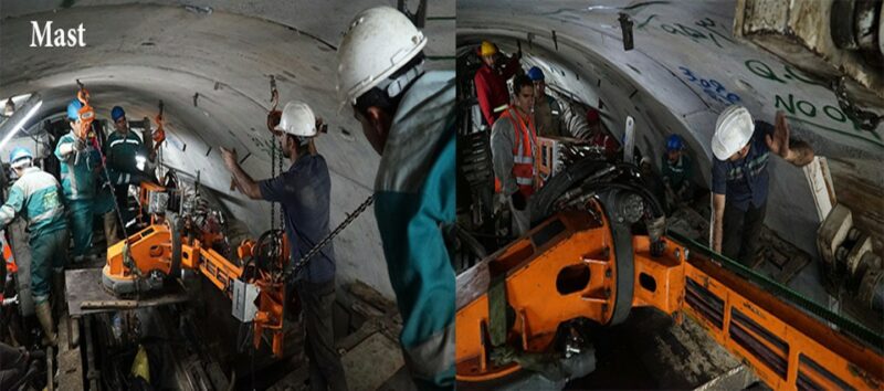 Probe Drilling در تونل نوسود